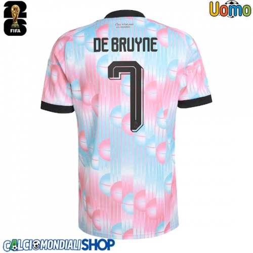 Maglie da calcio Belgio Kevin De Bruyne #7 Seconda Maglia Mondiali 2026  Manica Corta